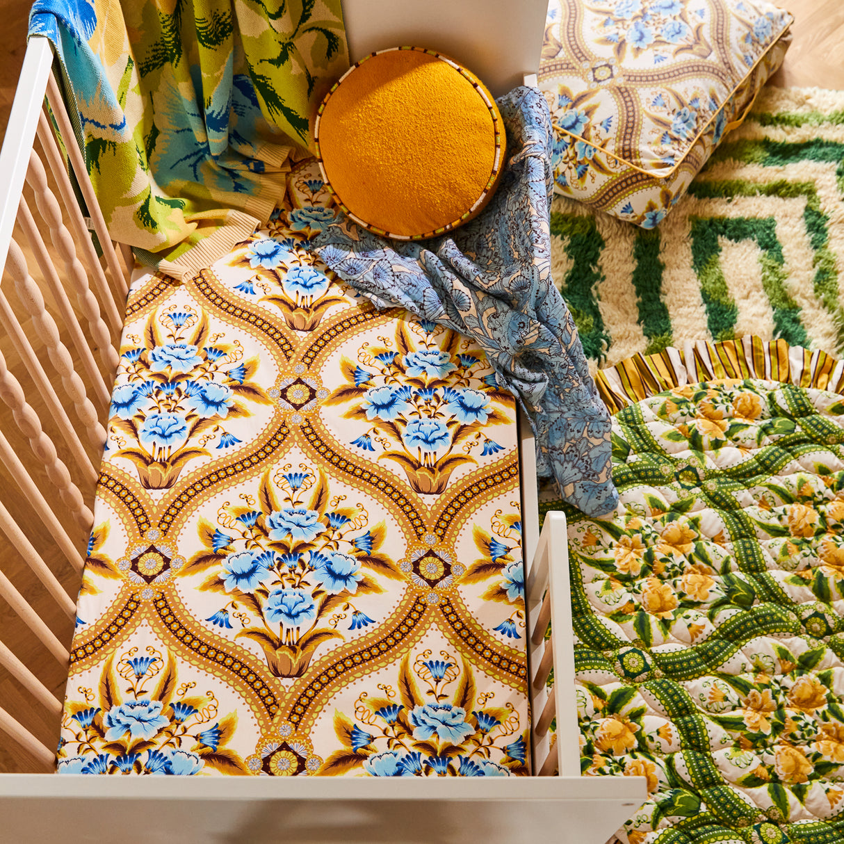 Margaret Cotton Sheets - Clay Fitted Sheet / Cot