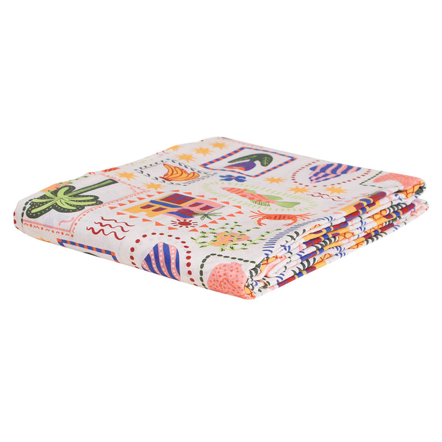 Ottilie Cotton Sheets Fitted Sheet / Cot