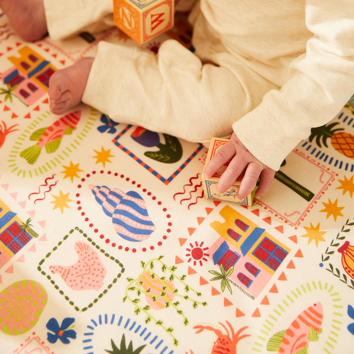 Ottilie Cotton Sheets Fitted Sheet / Cot