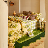 Isla Linen Sheets - Anise Fitted Sheet / Double