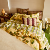 Isla Linen Sheets - Anise Fitted Sheet / Double
