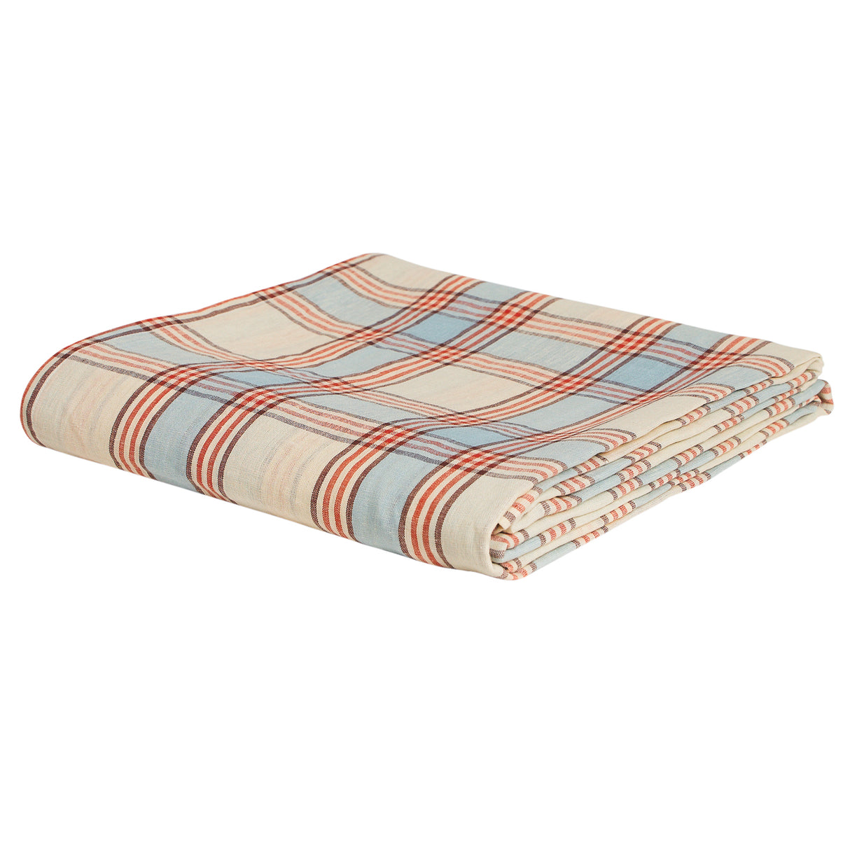 Isla Linen Sheets - Cerulean Fitted Sheet / Double