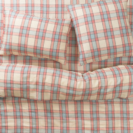 Isla Linen Sheets - Cerulean Fitted Sheet / Double