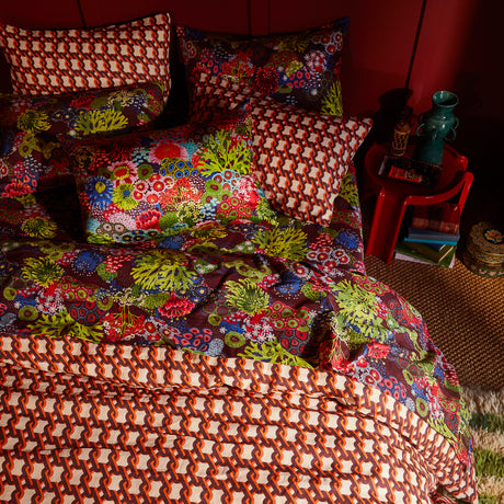 Cora Cotton Sheets - Garnet Fitted Sheet / Queen
