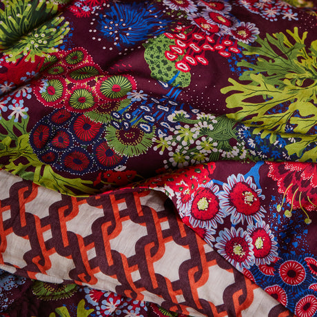 Cora Cotton Sheets - Garnet Fitted Sheet / Queen