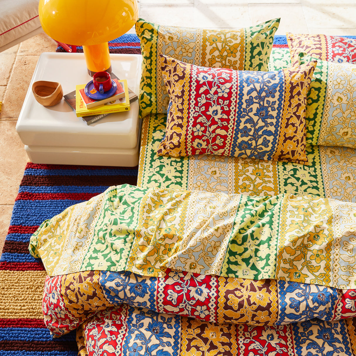Thea Cotton Sheets - Kelp Fitted Sheet / Queen