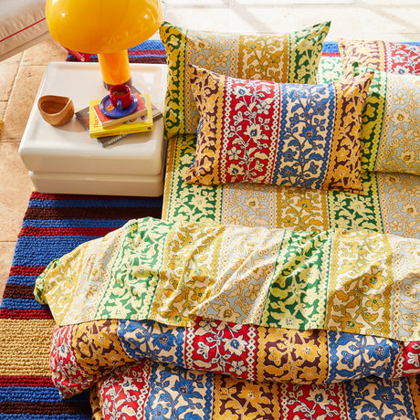 Thea Cotton Sheets - Kelp Fitted Sheet / Queen