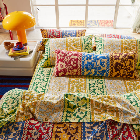 Thea Cotton Sheets - Kelp Fitted Sheet / Queen