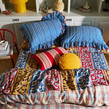 Thea Cotton Sheets - Vermillion Fitted Sheet / Queen
