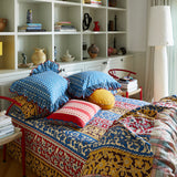 Thea Cotton Sheets - Vermillion Fitted Sheet / Queen