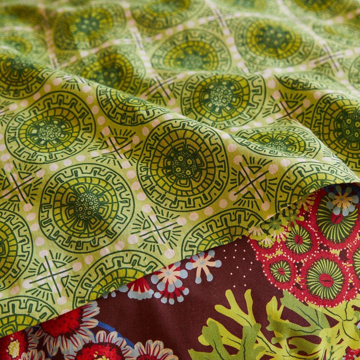 Gabriella Cotton Sheets - Key Lime Fitted Sheet / Queen