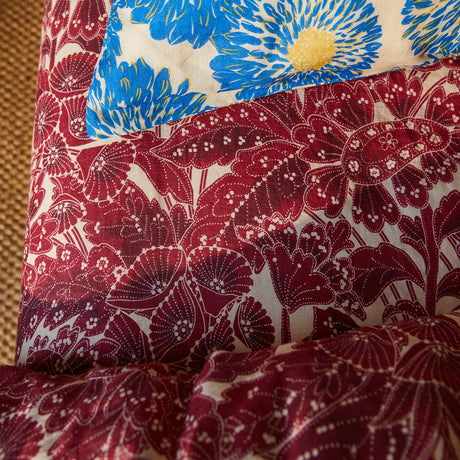 Lucia Linen Sheets - Crimson Fitted Sheet / Queen