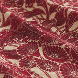 Lucia Linen Sheets - Crimson Fitted Sheet / Queen