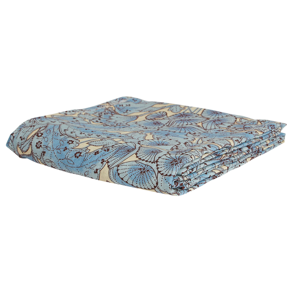 Lucia Linen Sheets - Cerulean Fitted Sheet / Queen
