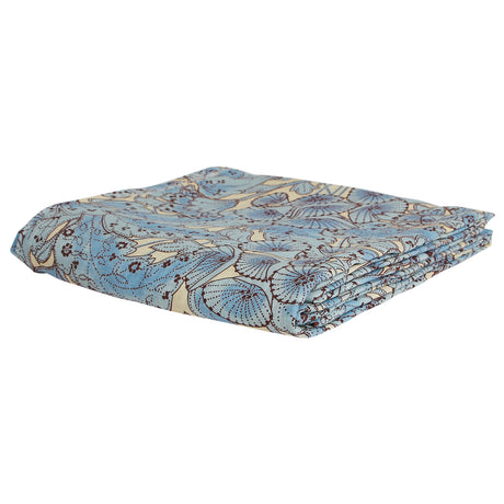 Lucia Linen Sheets - Cerulean Fitted Sheet / Queen