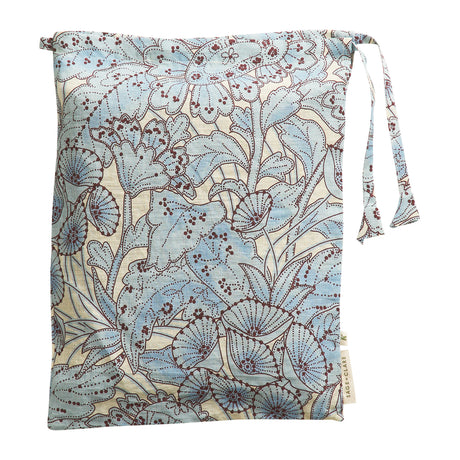 Lucia Linen Sheets - Cerulean Fitted Sheet / Queen