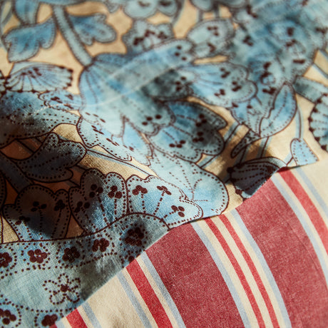 Lucia Linen Sheets - Cerulean Fitted Sheet / Queen