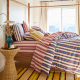 Selene Cotton Sheets - Crimson Fitted Sheet / Single