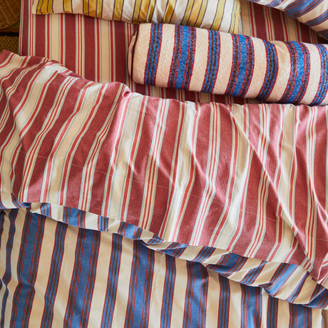 Selene Cotton Sheets - Crimson Fitted Sheet / Single