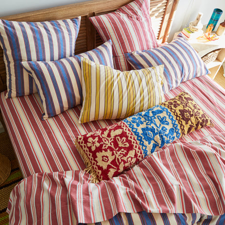 Selene Cotton Sheets - Crimson Fitted Sheet / Single