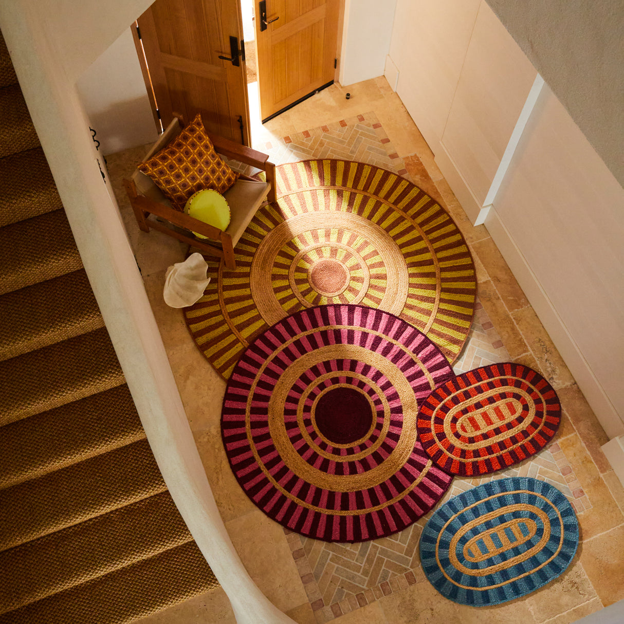 Fernanda Jute Rug - Hibiscus 160 cm