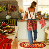 Fernanda Jute Mat - Crimson