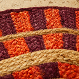 Fernanda Jute Mat - Crimson