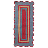 Melvie Jute Runner - Cerulean