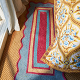 Melvie Jute Runner - Cerulean