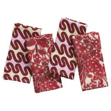 Lucia Napkin Set - Crimson