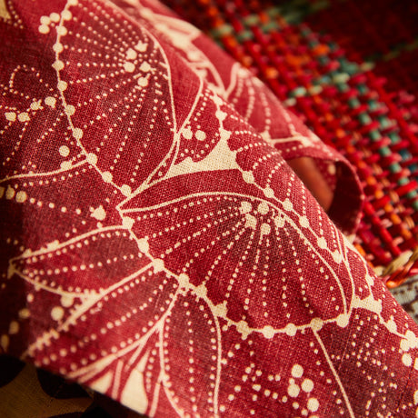 Lucia Napkin Set - Crimson