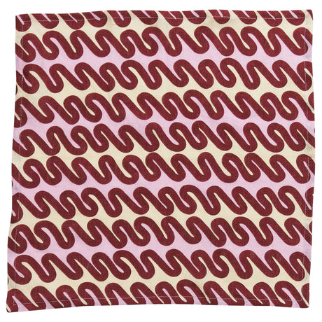 Lucia Napkin Set - Crimson