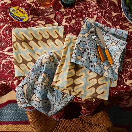 Lucia Napkin Set - Cerulean