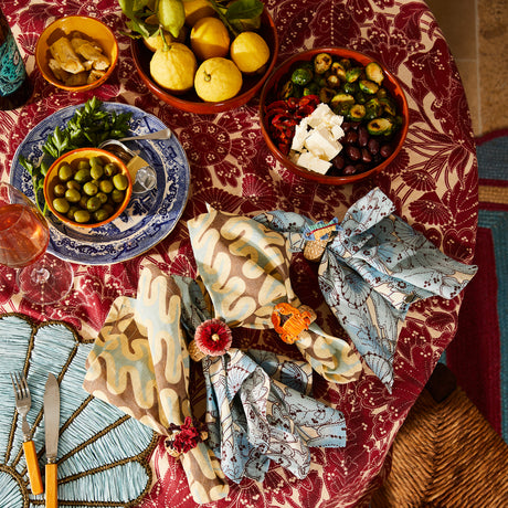 Lucia Napkin Set - Cerulean