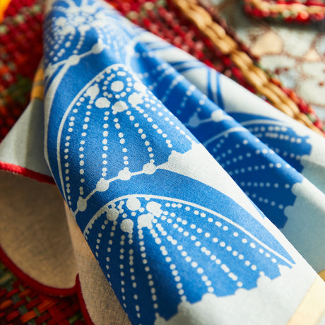 Elena Napkin Set - Cerulean