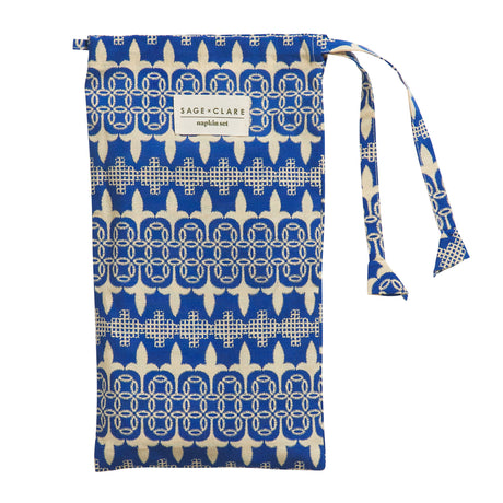 Elena Napkin Set - Cerulean