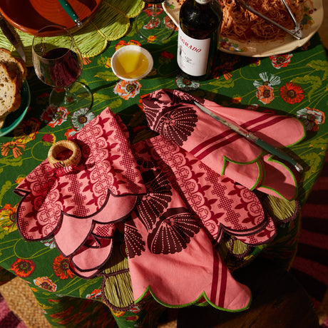Elena Napkin Set - Hibiscus