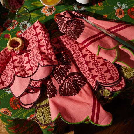 Elena Napkin Set - Hibiscus