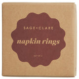 Aria Napkin Ring Set - Dune
