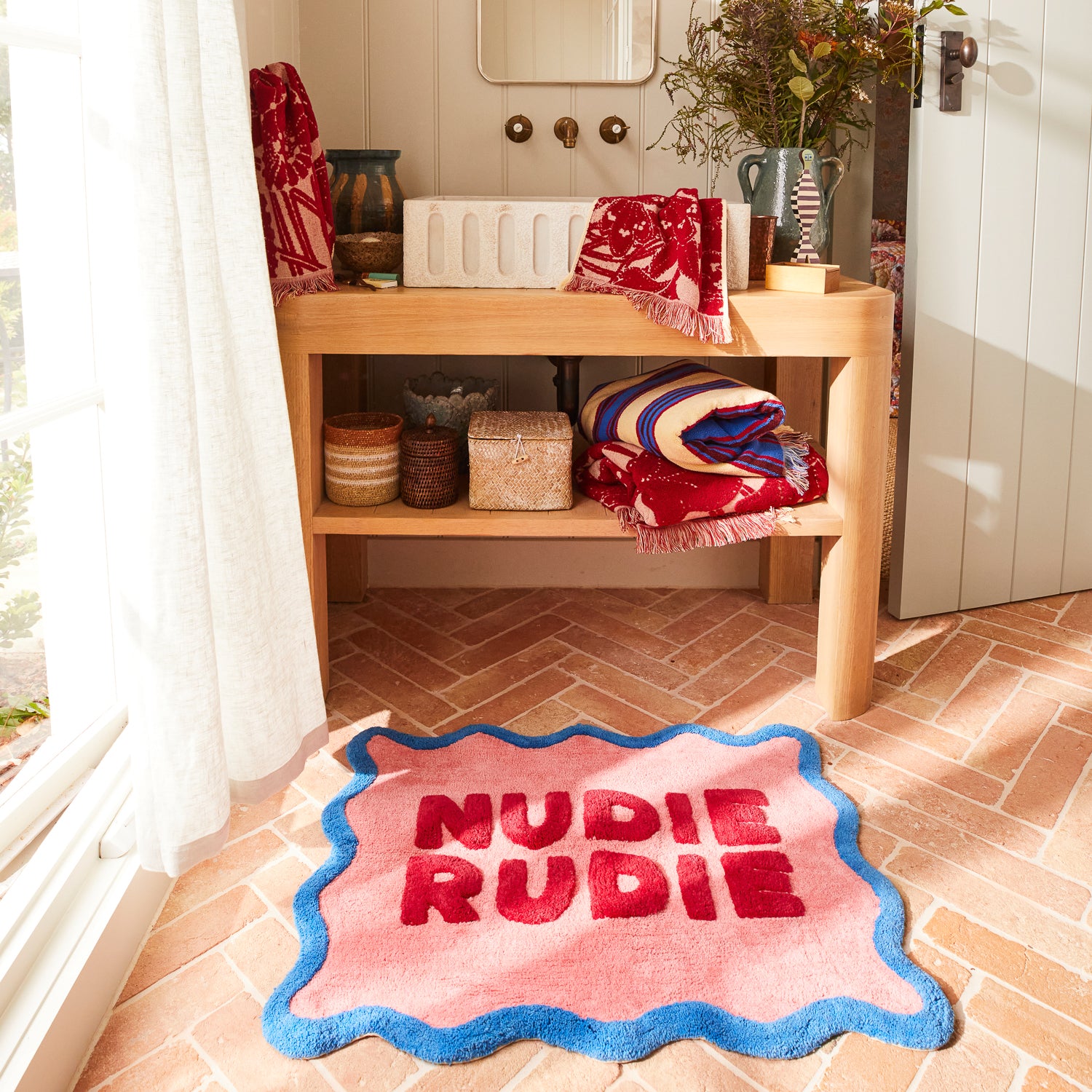 Amalie Nudie Bath Mat | Hibiscus main image 0