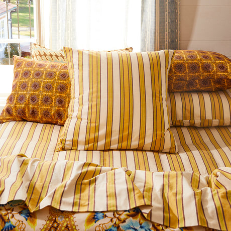 Selene Cotton Euro Pillowcase Set - Dune