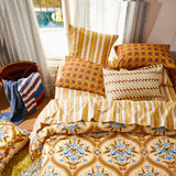 Selene Cotton Euro Pillowcase Set - Dune