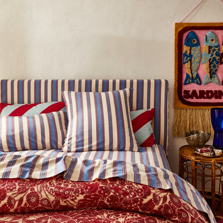 Selene Cotton Euro Pillowcase Set - Azure