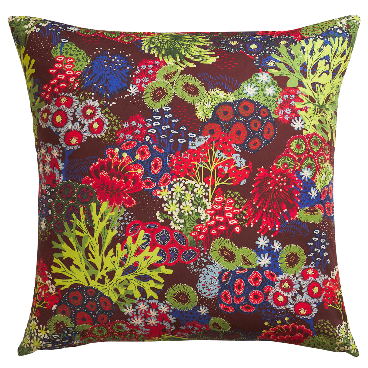 Cora Cotton Euro Pillowcase Set - Garnet