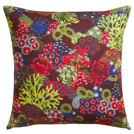 Cora Cotton Euro Pillowcase Set - Garnet