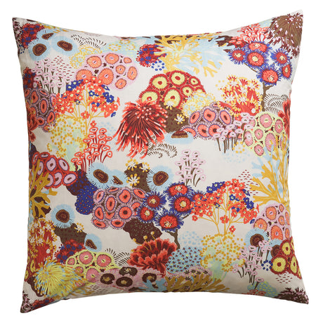 Cora Cotton Euro Pillowcase Set - Pearl