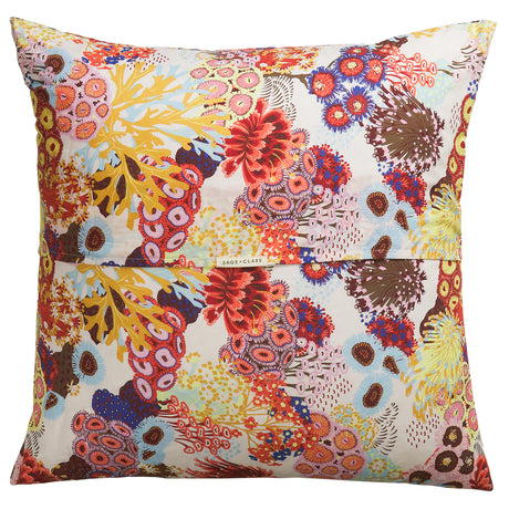 Cora Cotton Euro Pillowcase Set - Pearl