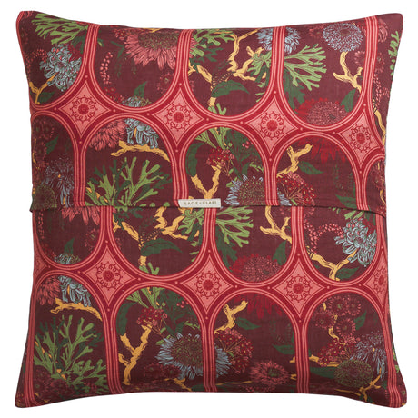 Naia Linen Euro Pillowcase Set - Garnet