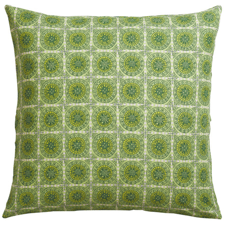 Gabriella Cotton Euro Pillowcase Set - Key Lime