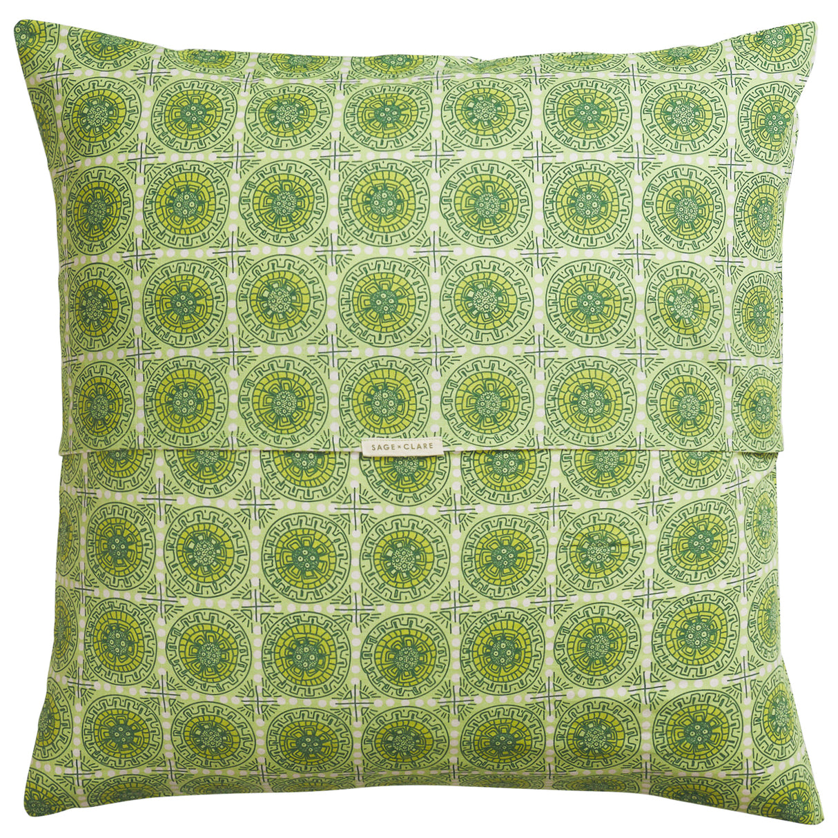 Gabriella Cotton Euro Pillowcase Set - Key Lime